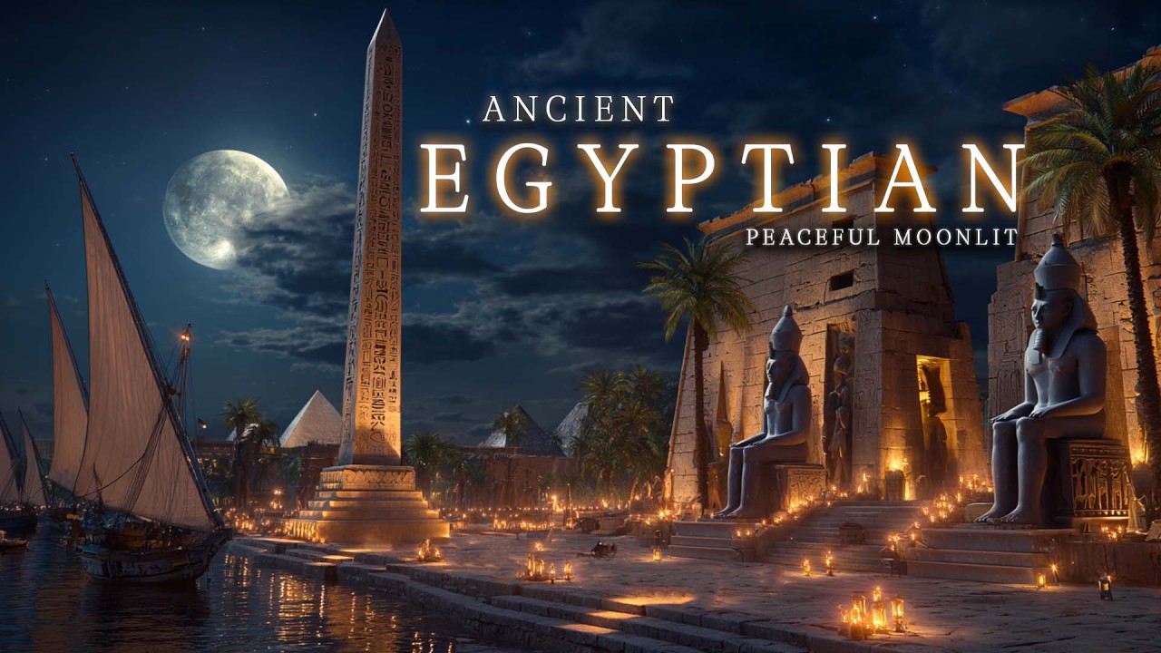 Peaceful Moonlit Night | Beautiful Ancient Egyptian Music | Sacred Sounds for Deep Meditation