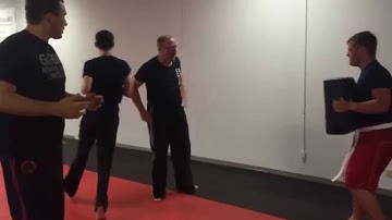 Multiple Attackers Krav Maga Drill - Full Nelson and Kick