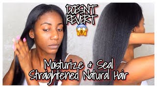 MOISTURIZE & SEAL Straightened Natural Type 4 Hair with NO REVERSION! | Simply Subrena screenshot 4