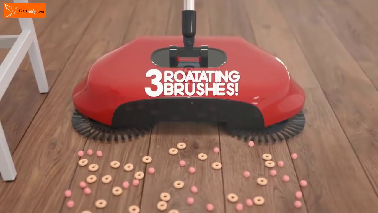 Tornado Spin Broom Floor Roto Sweeper   YouTube 2