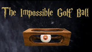 Impossible Golf Ball In A Block Of Wood