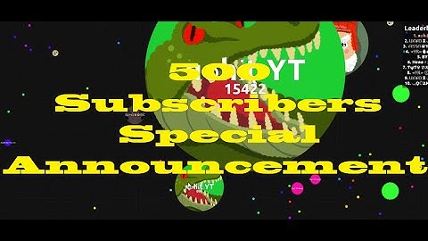 Agar.io 500 Subscribers Special | New Clan Annoucement | Tricksplit Montage
