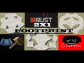 3 footprints for 2x1pvpshell  rust base