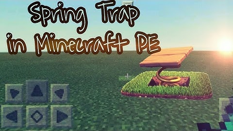 How to Make a Working Spring Trap from Coc v2 in Minecraft PE (Pocket Edition) MCPE | No Addon/mod