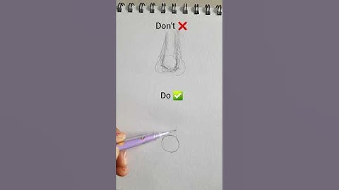 How to draw nose |  Nose Drowing Tutorial #art #drawing #short #pencildrawing