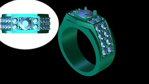 how to design ring with matrix 8 3d modeling software #206 #umphumrin #jewelrydesign #trending