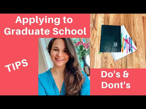 HOW TO APPLY to Graduate School! Tips, Do&rsquo;s, and Don&rsquo;ts. Timeline, essays, GRE, research, and more!