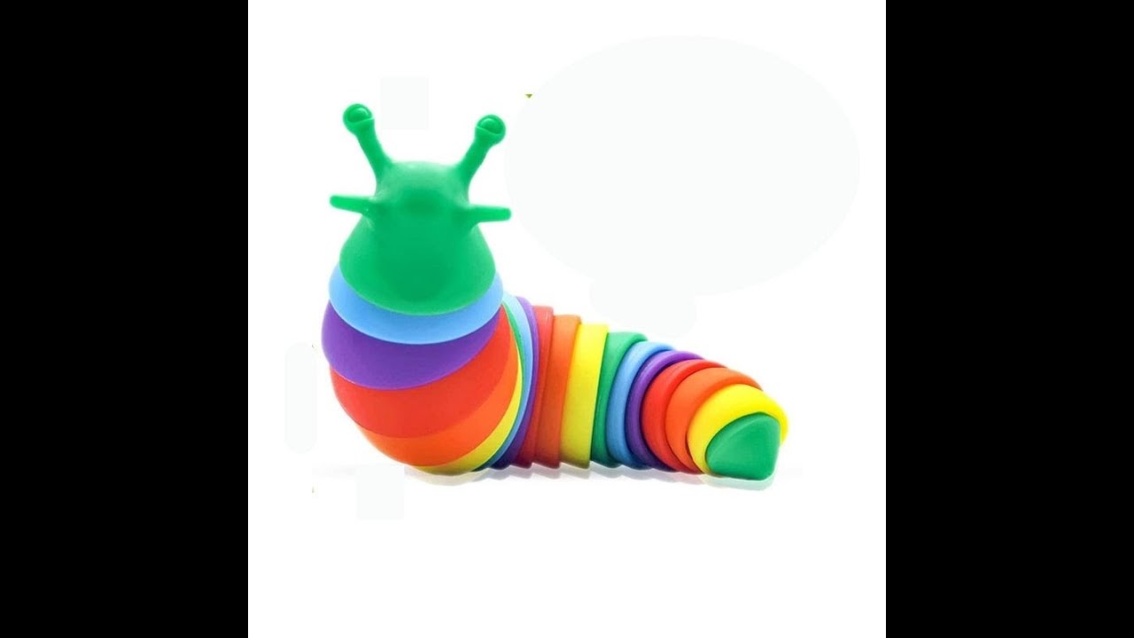Jouet Anti-stress Limace Arc-en-ciel - 18,5 Cm - Cadeau Pâques, Anniversaire, Fête Des Enfants