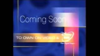 Coming Soon To Own On Video & Disney Dvd Ident
