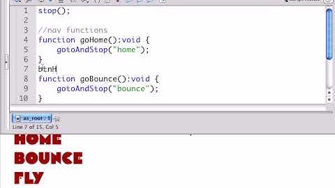 Building a Basic Flash Site Part 2- Making Navigation Buttons work in Actionscript 3/Flash CS4