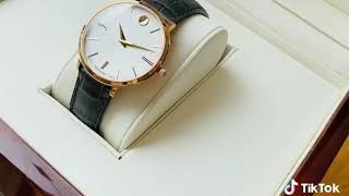 Product demonstration Movado Ladies' Ultra Slim Watch (0607095). Buy online now at Watch Shop: http:. 