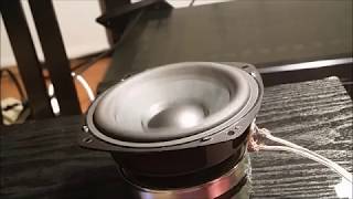 Onkyo speaker disassembly and Woofer excursion - YouTube
