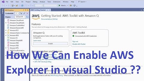 How To Enable AWS Explorer In Visual Studio And Setup AWS Account in Visual Studio | #aws #learnaws