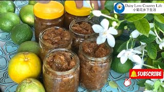 Living simple in Countryside ｜ Harvest Lemon in Backyard Garden | Homemade Lemon Jam