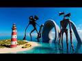 SIREN HEAD SEA EATER AND DARK HEAD SAW MY VILLAGE