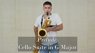 Bach, Prélude From Suite No. 1 For Baritone Saxophone Bwv 1007