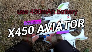 【Drone+Plane】20200112 X450 AVIATOR Returns. use 450mAh battery いつもの飛行場、いつもの機体を飛ばします。【ラジコン】