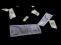 Indian Rupees Money Falling" - Black and Green Screen Video Footage (No Copyright)