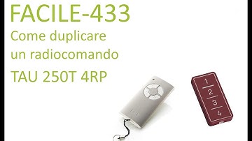 FACILE-433 | Procedura duplicazione TAU 250T-4