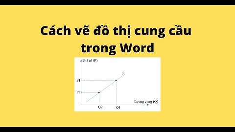 Cách vẽ đồ thị cung cầu trong Word