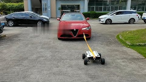 SCOUT  MINI tows Alfa Romeo Giulia