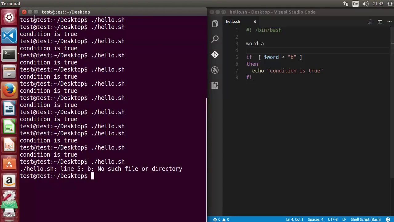 50 Shell Scripting Tutorial for Beginners 5 If Statement If then , If ...