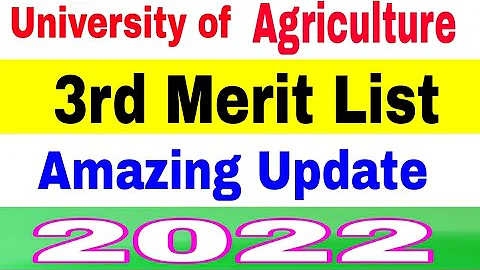 University of Agriculture Faisalabad MPhil 3rd Merit List Announced 2022 |UAF MPhil 3rd Merit List