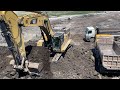 Caterpillar 365C Excavator Loading Trucks - Operator Petros Kyrkos