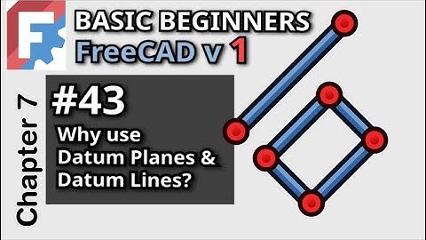 How To Use Datum Planes and Lines in FreeCAD 1.0 | Basic Beginners FreeCAD 1.0 | Lesson 43