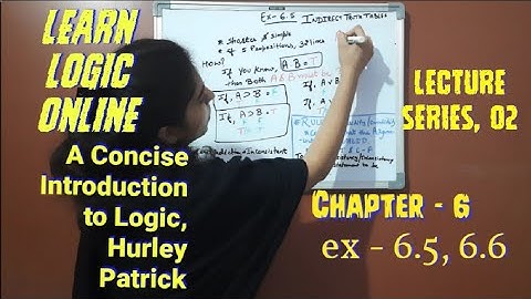 M.A(philosophy)|LOGIC|A CONCISE INTRODUCTION TO LOGIC|HURLEY PATRICK|Chapter-6|PROPOSITIONAL LOGIC|2