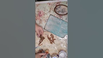 #rust effect!! #tutorial #handmade #klairv #vrisieleni #art #dartelasticwood #vintage