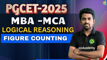 PGCET MBA - MCA 2026 | Logical Reasoning | Figure Counting  |#pgcetexam2026