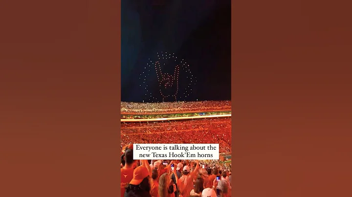 The Texas light show was really cool! #shorts #texas #collegefootball