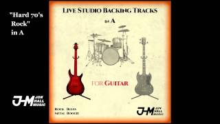 Hard 70s Rock in "A" - Guitar Backing Track chords