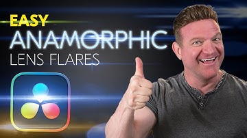 Fake Anamorphic Lens Flare in DaVinci Resolve (Free & Studio)