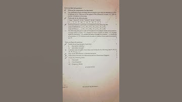 YCMOU FY B.COM COM107 STATISTICS QUESTION PAPER OF MAY 2024