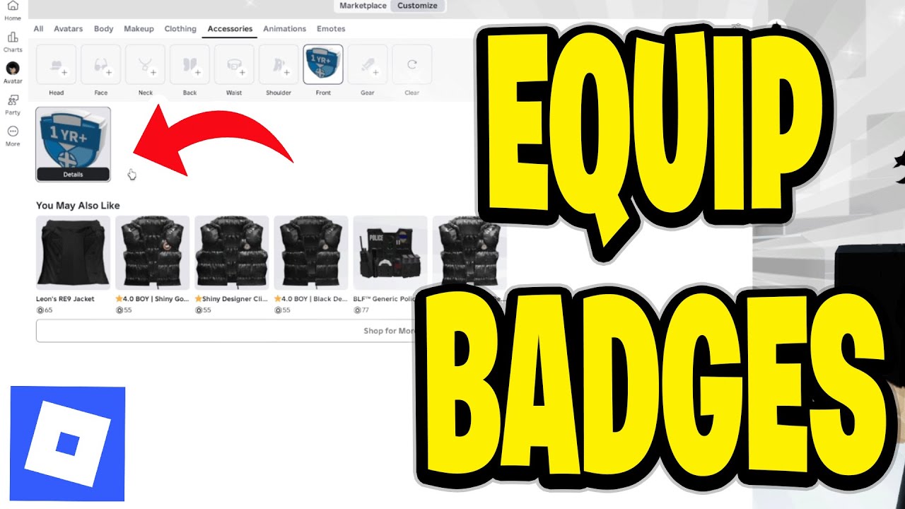 How To Equip Badges In Roblox - YouTube