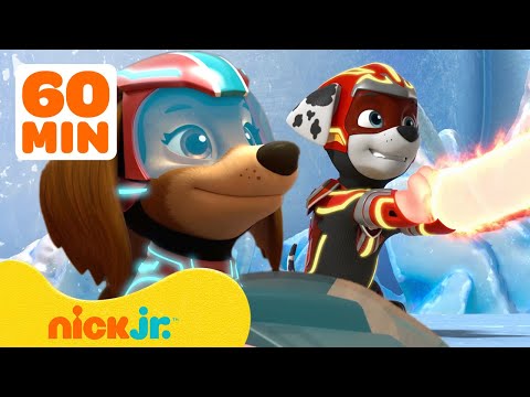 PAW Patrol Mighty Pups Use Their Super Powers! w/ Liberty & Marshall, 1  Hour Compilation