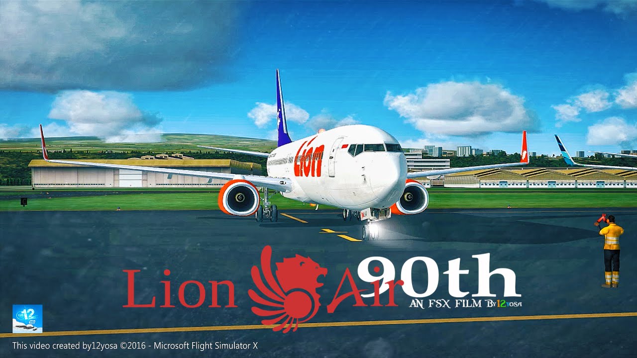 FSX Lion Air Indonesia GO! [ 90th PK LKV Livery ] YouTube