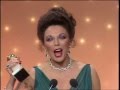 Joan Collins Wins Best Actress TV Series Drama - Golden Globes 1983