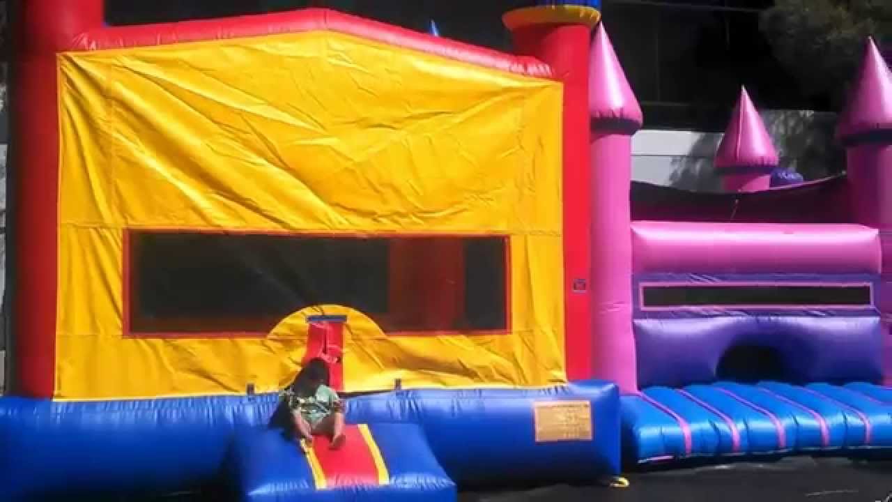 dunk tank youtube 13x13 Modular Banner Inflatable Bounce House For Sale