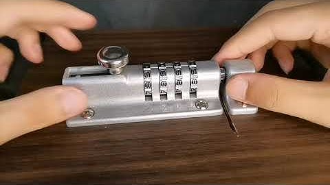 How to Set Sliding Combination Bolt Combi Bolt Latch Keyless Combination Bolt 4 Digit Pin Dial