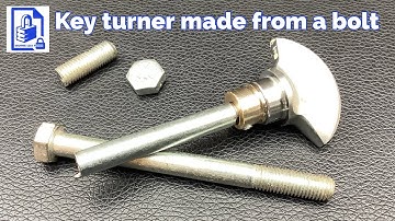 412. How to make a curtained mortice lever lock key turning bypass tool out of a standard steel bolt
