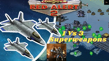 Red Alert 2 | 1 Vs 3 Brutal Enemy | Superweapons | #31