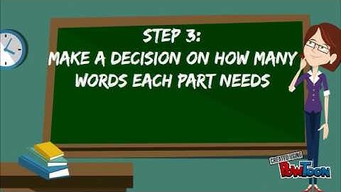 Writing a justification