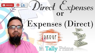 Direct Expenses Group in Tally Prime | Expenses (Direct) Group in Tally Prime