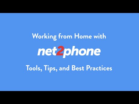Working from Home with net2phone