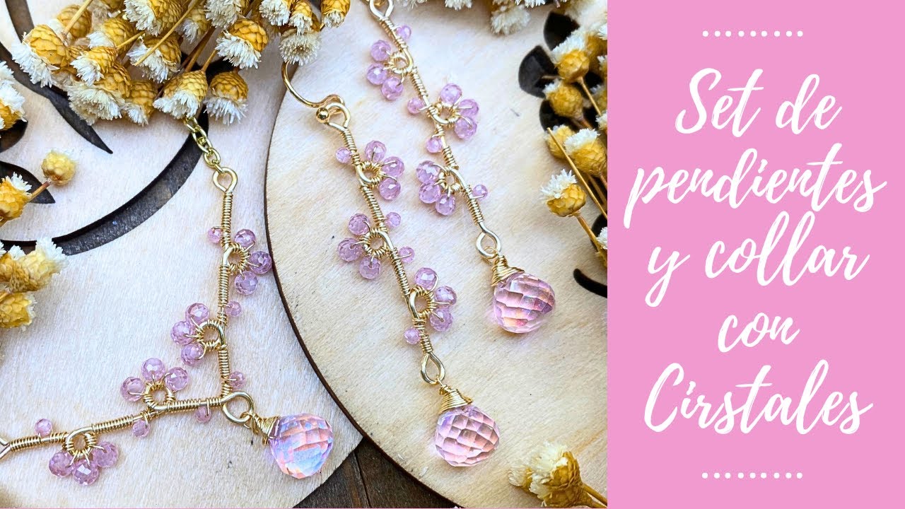 🌺CREA tu propio SET de JOYERIA hecha a mano / Set de PENDIENTES y COLLAR🌺