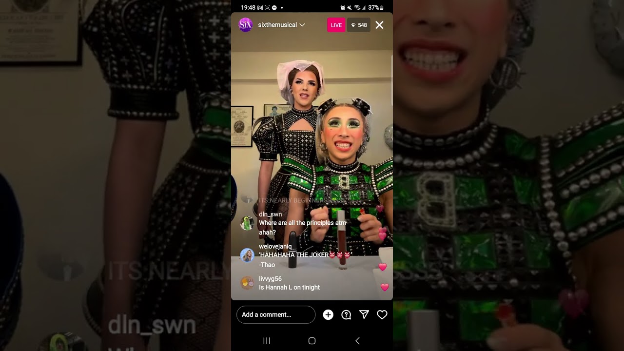 15.06.24 - Meg Dixon-Brasil SixMusical Instagram Live Takeover