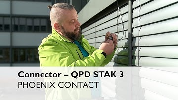 Connector for easy motor connection of shutter or awning